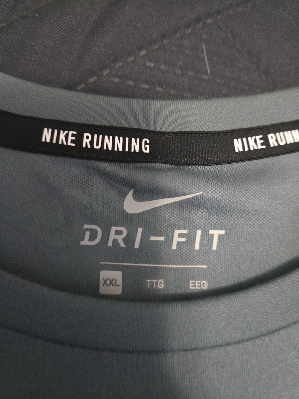 Nike Dri-FIT Long Sleeve Running Tee — Slate Blue - Picture 2 of 8